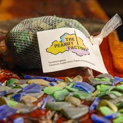 The Peanut Factory Tumbled Glass